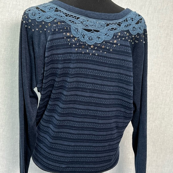 Miss Me Women Button Up Sweater- embellishments- Small - Picture 5 of 9